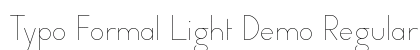 Typo Formal Light Demo Regular preview