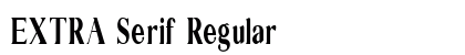 EXTRA Serif Regular preview