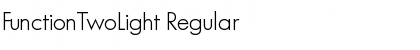 FunctionTwoLight Regular Font