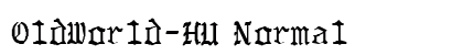 OldWorld-HU Normal font free download