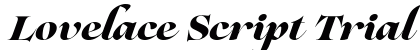 Lovelace Script Trial Extrabold preview