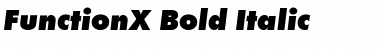 FunctionX Bold Italic Font