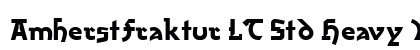 AmherstFraktur LT Std Heavy Regular Font AmherstFraktur LT Std Heavy Regular Font Preview
