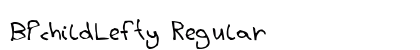 BPchildLefty Regular