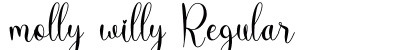 molly willy Regular Font molly willy Regular Font Preview