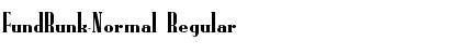 FundRunk-Normal Regular Font