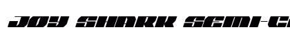 Joy Shark Semi-Condensed Italic Semi-Condensed Italic preview
