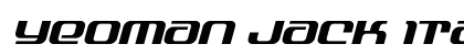 Yeoman Jack Italic Regular Font Preview Yeoman Jack Italic Regular Font Preview