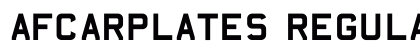 AFCarplates Regular Preview