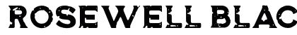 Rosewell Black RGH Regular Font Preview