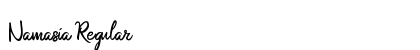 Namasia Regular Font Preview