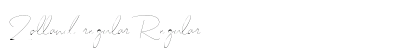Zolland regular Regular Font Preview