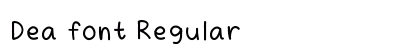 Dea font Regular Font Preview