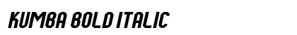 Kumba Bold Italic preview