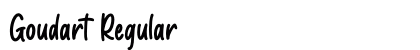 Goudart Regular font free download