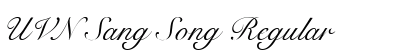 UVN Sang Song Regular Font Preview