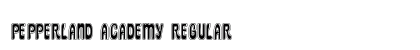 Pepperland Academy Regular Font Pepperland Academy Regular Font Preview