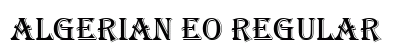 Algerian Eo Regular Font Algerian Eo Regular Font Preview
