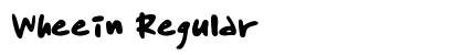 Wheein Regular Font Preview