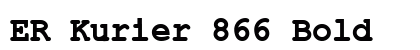 ER Kurier 866 Bold Font Preview