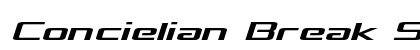 Concielian Break Semi-Italic Semi-Italic preview