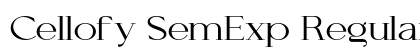 Cellofy SemExp Regular preview Cellofy SemExp Regular preview
