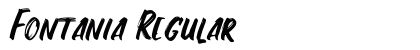 Fontania Regular Font Preview
