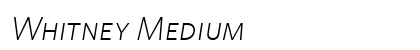Whitney Medium preview
