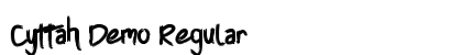 Cyttah Demo Regular Font Preview