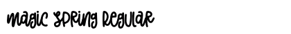 Magic Spring Regular (OpenType) Font Preview