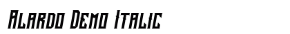 Alardo Demo Italic Font Preview