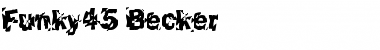 Funky45 Becker Regular Font