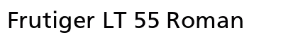 Frutiger LT 55 Roman font free download