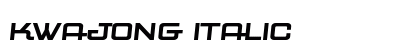 Kwajong Italic Font Preview