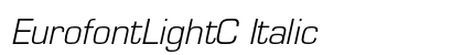 EurofontLightC Italic Preview