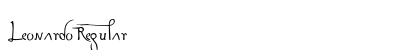 Leonardo Regular Font Leonardo Regular Font Preview
