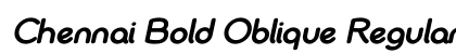 Chennai Bold Oblique Regular