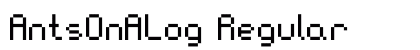 AntsOnALog Regular Font Preview