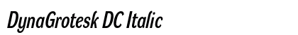 DynaGrotesk DC Italic preview DynaGrotesk DC Italic preview