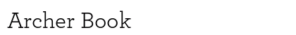 Archer Book font free download