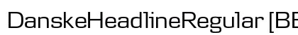 DanskeHeadlineRegular [BETA] Medium