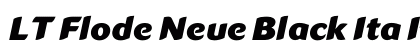 LT Flode Neue Black Ita Italic preview LT Flode Neue Black Ita Italic preview