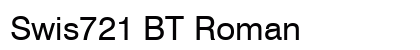 Swis721 BT Roman font free download