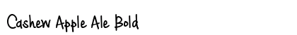 Cashew Apple Ale Bold Font Preview