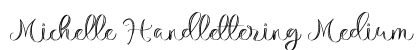 Michelle Handlettering Medium Font Michelle Handlettering Medium Font Preview