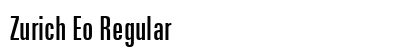 Zurich Eo Regular font free download