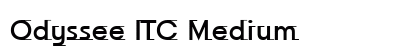 Odyssee ITC Medium preview Odyssee ITC Medium preview