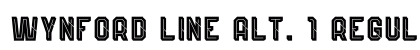 Wynford Line Alt. 1 Regular Font Preview