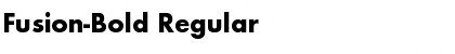 Fusion-Bold Regular Font
