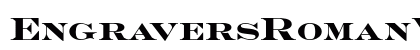 EngraversRomanV Bold preview